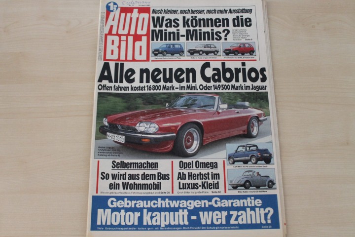 Deckblatt Auto Bild (17/1987)